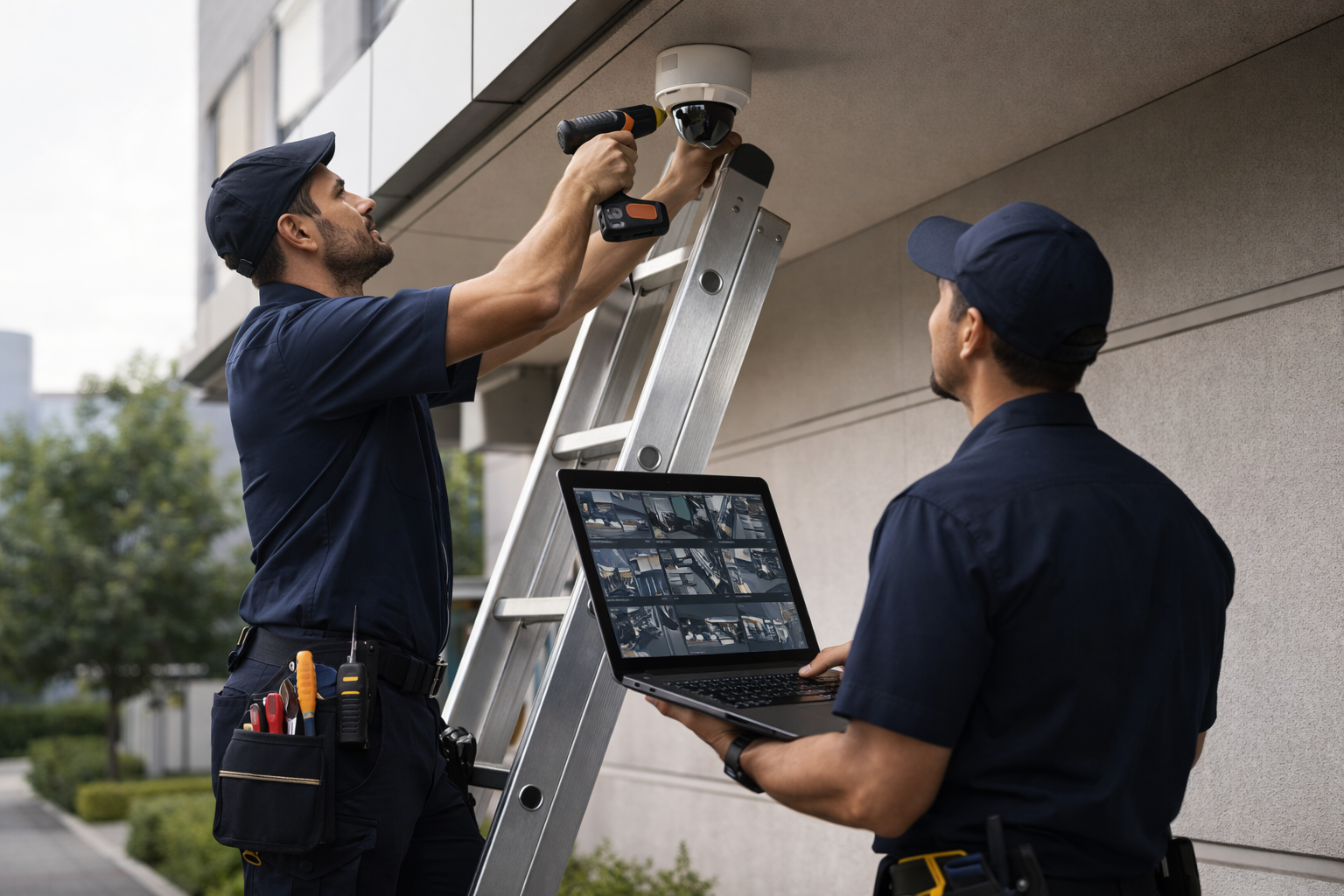 Sistema de câmeras CFTV instalado
